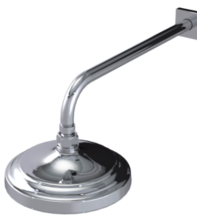 Rubinet 4F024 8 Shower Head With Wall Mount 12 Shower Arm Flange - Parent