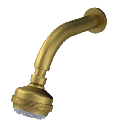 Rubinet 4F030 3 Function Shower Head with Wall Mount 8 Shower Arm And Flange - Parent