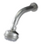 Rubinet 4F030 3 Function Shower Head with Wall Mount 8 Shower Arm And Flange