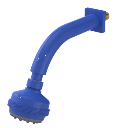 Rubinet 4F031 3 Function Shower Head with Wall Mount 8 Shower Arm And Flange