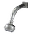 Rubinet 4F033 3 Function Shower Head with Wall Mount 8 Shower Arm Flange