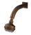 Rubinet 4F033 3 Function Shower Head with Wall Mount 8 Shower Arm Flange