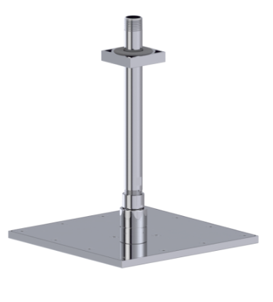 Rubinet 4F221 8 Shower Head With Wall Mount 12 Shower Arm Flange