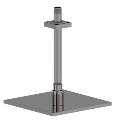 Rubinet 4F221 8 Shower Head With Wall Mount 12 Shower Arm Flange