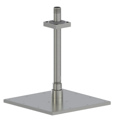 Rubinet 4F221 8 Shower Head With Wall Mount 12 Shower Arm Flange