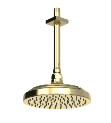 Rubinet 4F224 8 Shower Head With Ceiling Mount 8 Shower Arm Flange