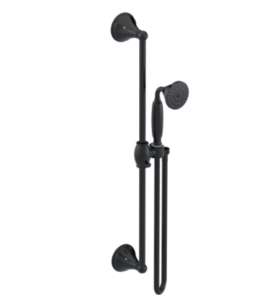 Rubinet 4GET0 Adjustable Slide Bar With Hand Held Shower Assembly