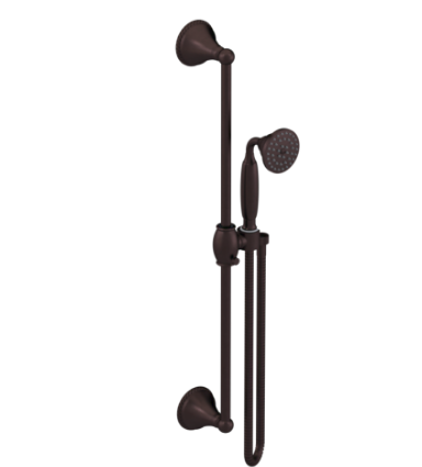 Rubinet 4GET0 Adjustable Slide Bar With Hand Held Shower Assembly