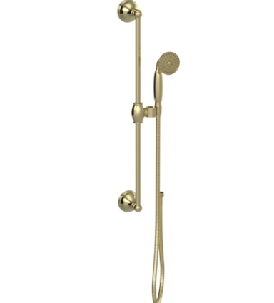 Rubinet 4GFM0 Adjustable Slide Bar With Hand Held Shower Assembly
