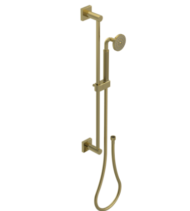 Rubinet 4GLA0 Adjustable Slide Bar With Hand Held Shower Assembly