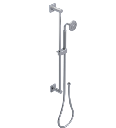 Rubinet 4GLA0 Adjustable Slide Bar With Hand Held Shower Assembly