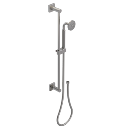 Rubinet 4GLA0 Adjustable Slide Bar With Hand Held Shower Assembly