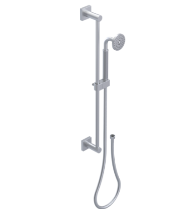Rubinet 4GLA0 Adjustable Slide Bar With Hand Held Shower Assembly