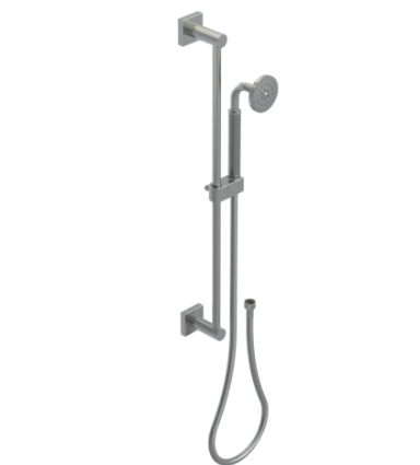 Rubinet 4GLA0 Adjustable Slide Bar With Hand Held Shower Assembly