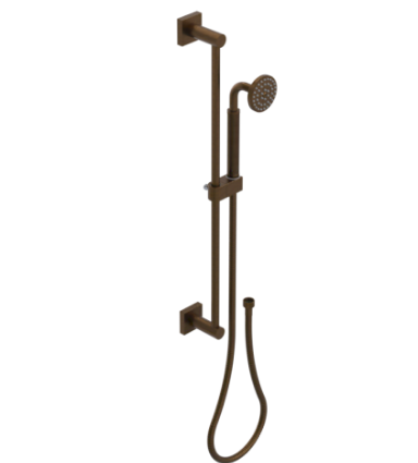 Rubinet 4GLA0 Adjustable Slide Bar With Hand Held Shower Assembly