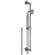 Rubinet 4GLA0 Adjustable Slide Bar With Hand Held Shower Assembly