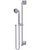 Rubinet 4GMQ0 Adjustable Slide Bar With Hand Held Shower Assembly