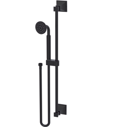 Rubinet 4GMQ0 Adjustable Slide Bar With Hand Held Shower Assembly