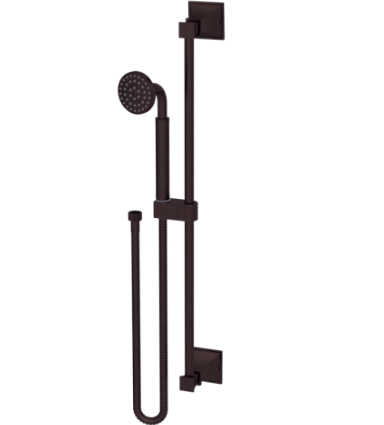 Rubinet 4GMQ0 Adjustable Slide Bar With Hand Held Shower Assembly