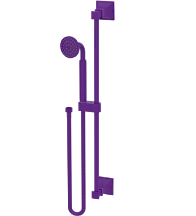 Rubinet 4GMQ0 Adjustable Slide Bar With Hand Held Shower Assembly