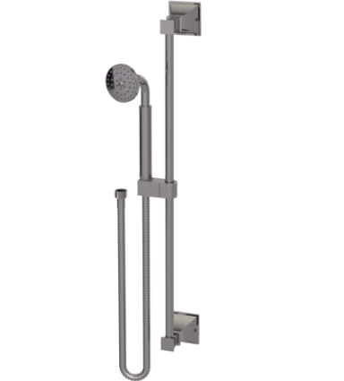 Rubinet 4GMQ0 Adjustable Slide Bar With Hand Held Shower Assembly