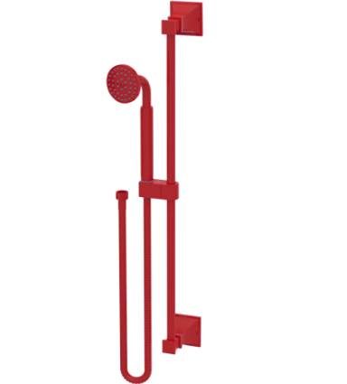 Rubinet 4GMQ0 Adjustable Slide Bar With Hand Held Shower Assembly