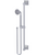 Rubinet 4GMQ0 Adjustable Slide Bar With Hand Held Shower Assembly