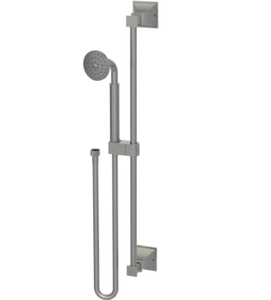 Rubinet 4GMQ0 Adjustable Slide Bar With Hand Held Shower Assembly
