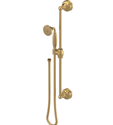 Rubinet 4GRM0 Adjustable Slide Bar With Hand Held Shower Assembly