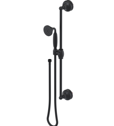 Rubinet 4GRM0 Adjustable Slide Bar With Hand Held Shower Assembly