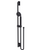 Rubinet 4GRT0 Adjustable Slide Bar With Hand Held Shower Assembly