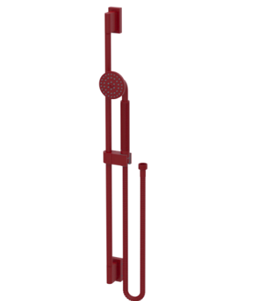 Rubinet 4GRT0 Adjustable Slide Bar With Hand Held Shower Assembly