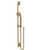 Rubinet 4GRT0 Adjustable Slide Bar With Hand Held Shower Assembly