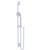 Rubinet 4GRT0 Adjustable Slide Bar With Hand Held Shower Assembly