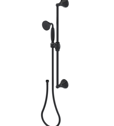 Rubinet 4GRV0 Adjustable Slide Bar With Hand Held Shower Assembly