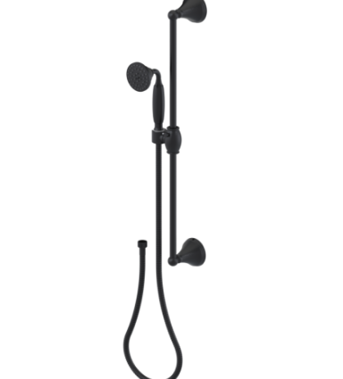 Rubinet 4GRV0 Adjustable Slide Bar With Hand Held Shower Assembly