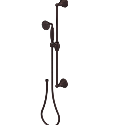 Rubinet 4GRV0 Adjustable Slide Bar With Hand Held Shower Assembly