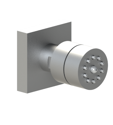 Rubinet 4J004 Body Spray With 1/2 Nipple Hx