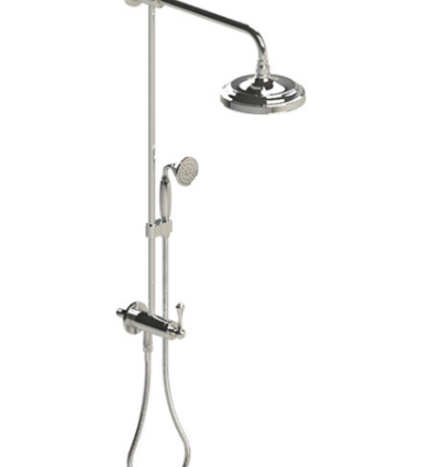 Rubinet 4UFM1 Bar With Iet At Shower Head, Include 8 Shower Head, 12 Shower Arm, 30 Adjustable Slide Bar (Can Be Cut To Suit), Hand Held Shower Diverter - Parent