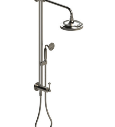 Rubinet 4UFM2 Bar With Iet At Diverter, Include 8 Shower Head, 12 Shower Arm, 30 Adjustable Slide Bar (Can Be Cut To Suit), Hand Held Shower Diverter