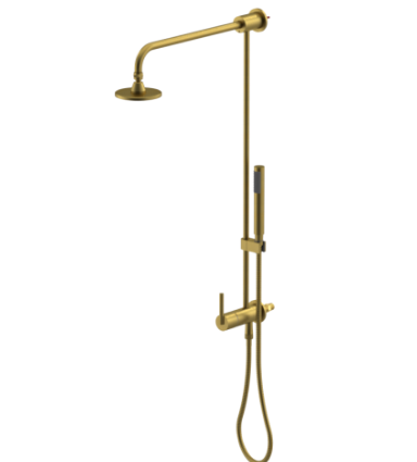 Rubinet 4UGN1 Bar With Iet At Diverter. IncludeLasalle Shower Head, 12 Shower Arm, 30 Adjustable Slide Bar (Can Be Cut To Suit), Hand Held Shower Diverter - Parent