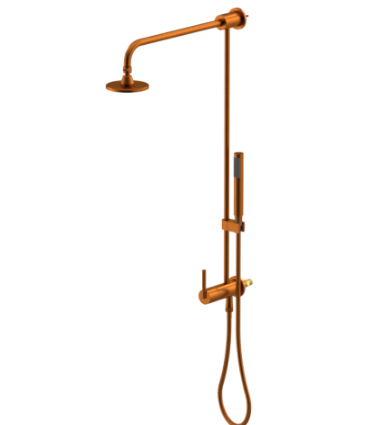 Rubinet 4UGN1 Bar With Iet At Diverter. IncludeLasalle Shower Head, 12 Shower Arm, 30 Adjustable Slide Bar (Can Be Cut To Suit), Hand Held Shower Diverter