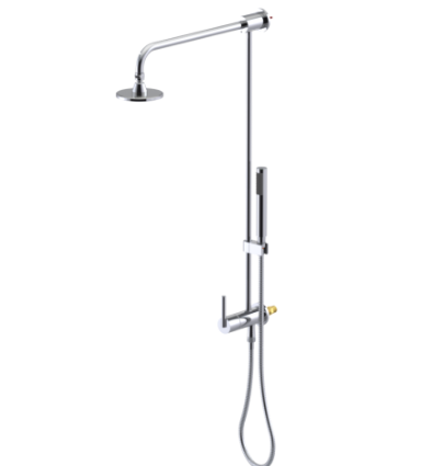 Rubinet 4UGN1 Bar With Iet At Diverter. IncludeLasalle Shower Head, 12 Shower Arm, 30 Adjustable Slide Bar (Can Be Cut To Suit), Hand Held Shower Diverter