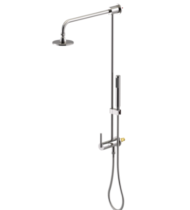 Rubinet 4UGN1 Bar With Iet At Diverter. IncludeLasalle Shower Head, 12 Shower Arm, 30 Adjustable Slide Bar (Can Be Cut To Suit), Hand Held Shower Diverter