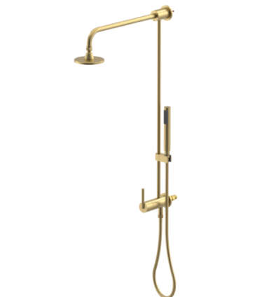 Rubinet 4UGN1 Bar With Iet At Diverter. IncludeLasalle Shower Head, 12 Shower Arm, 30 Adjustable Slide Bar (Can Be Cut To Suit), Hand Held Shower Diverter