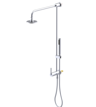 Rubinet 4UGN1 Bar With Iet At Diverter. IncludeLasalle Shower Head, 12 Shower Arm, 30 Adjustable Slide Bar (Can Be Cut To Suit), Hand Held Shower Diverter