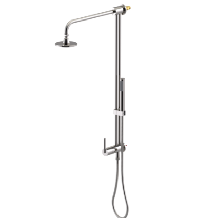 Rubinet 4UGN2 Bar With Iet At Shower Head. IncludeLasalle Shower Head, 12 Shower Arm, 30 Adjustable Slide Bar (Can Be Cut To Suit), Hand Held Shower Diver