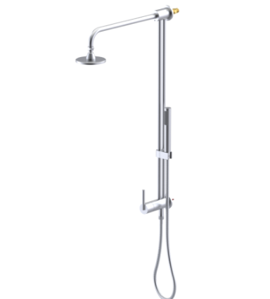 Rubinet 4UGN2 Bar With Iet At Shower Head. IncludeLasalle Shower Head, 12 Shower Arm, 30 Adjustable Slide Bar (Can Be Cut To Suit), Hand Held Shower Diver