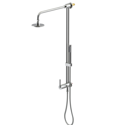 Rubinet 4UGN2 Bar With Iet At Shower Head. IncludeLasalle Shower Head, 12 Shower Arm, 30 Adjustable Slide Bar (Can Be Cut To Suit), Hand Held Shower Diver