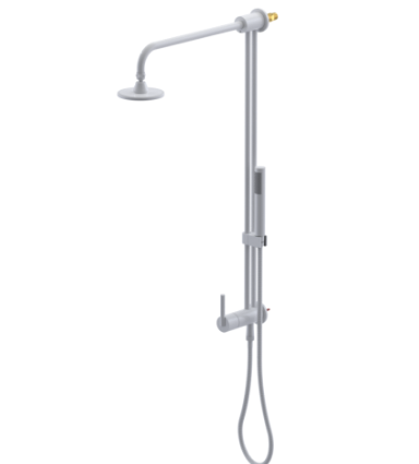 Rubinet 4UGN2 Bar With Iet At Shower Head. IncludeLasalle Shower Head, 12 Shower Arm, 30 Adjustable Slide Bar (Can Be Cut To Suit), Hand Held Shower Diver